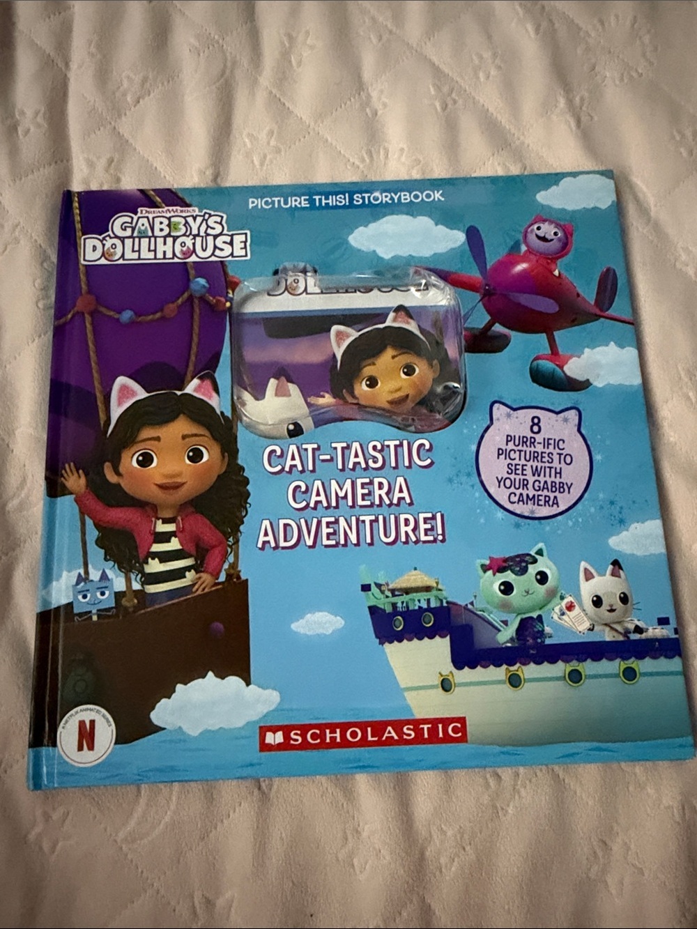 Scholastic Gabby’s Dollhouse Cat-Tastic Camera Adventure - Blue & Purple book